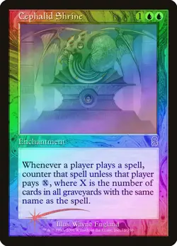 Cephalid Shrine FOIL Odyssey NM Blue Rare MAGIC THE GATHERING CARD ABUGames - Image 1