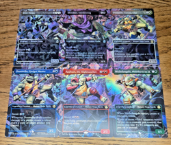 MTG TMNT Borderless Scene Card Bundle Foil x6 NM Michelangelo, Weirdness to 11 - Image 2