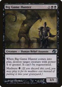 Big Game Hunter Planar Chaos NM Black Uncommon MAGIC GATHERING CARD ABUGames - Image 1