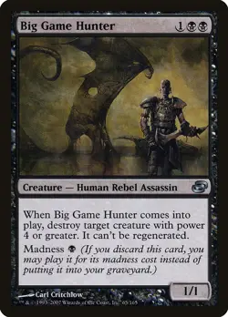 Big Game Hunter Planar Chaos PLD Black Uncommon MAGIC GATHERING CARD ABUGames - Image 1
