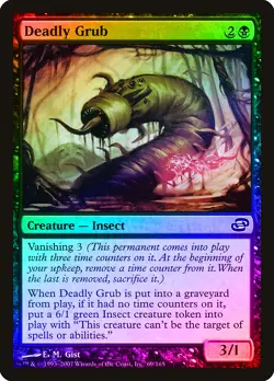 Deadly Grub FOIL Planar Chaos NM Black Common MAGIC GATHERING CARD ABUGames - Image 1