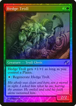 Hedge Troll FOIL Planar Chaos NM Green Uncommon MAGIC GATHERING CARD ABUGames - Image 1