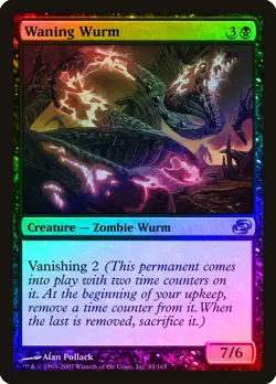 Waning Wurm FOIL Planar Chaos NM Black Uncommon MAGIC GATHERING CARD ABUGames - Image 1