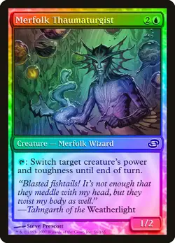 Merfolk Thaumaturgist FOIL Planar Chaos NM Blue Common MAGIC MTG CARD ABUGames - Image 1