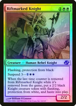 Riftmarked Knight FOIL Planar Chaos NM White Uncommon MAGIC MTG CARD ABUGames - Image 1