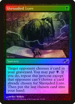 Shrouded Lore FOIL Planar Chaos NM Black Uncommon MAGIC MTG CARD ABUGames - Image 1