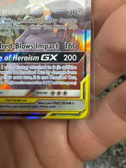 Marshadow & Machamp GX 82/214 Unbroken Bonds Ultra Rare Holo Pokemon Card - Image 2