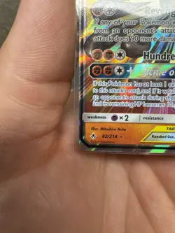 Marshadow & Machamp GX 82/214 Unbroken Bonds Ultra Rare Holo Pokemon Card - Image 3
