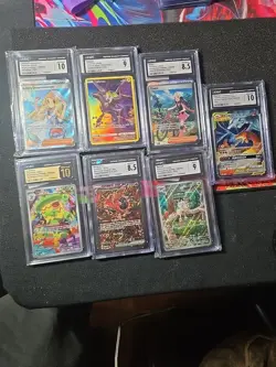 Pokemon Graded Cards Bulk Lot, CGC 7 Cards - Image 1