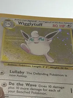Pokemon Wigglytuff Card 19/130 Base Set 2 Holo Rare, LP Condition - Image 3