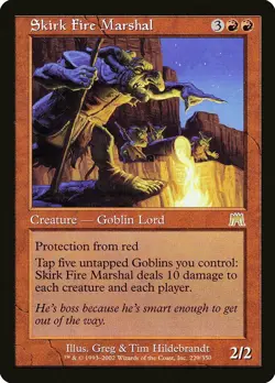 Skirk Fire Marshal Onslaught HEAVILY PLD Red Rare MAGIC GATHERING CARD ABUGames - Image 1