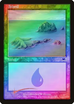 Island (336) FOIL Onslaught HEAVILY PLD Basic Land MAGIC GATHERING CARD ABUGames - Image 1