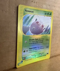 Venonat 112/144 Skyridge Reverse Holo Pokemon Card Tomokazu Komiya - Image 2