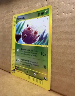 Venonat 112/144 Skyridge Reverse Holo Pokemon Card Tomokazu Komiya - Image 3