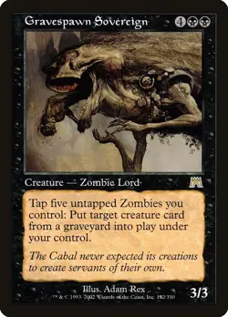 Gravespawn Sovereign Onslaught NM Black Rare MAGIC THE GATHERING CARD ABUGames - Image 1