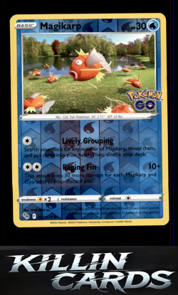 Reverse Holofoil Magikarp 021/078 Pokemon Common Pokemon GO Card NM - Image 1