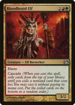 Bloodbraid Elf Planechase 2012 NM Red Green Uncommon MAGIC MTG CARD ABUGames - Image 1