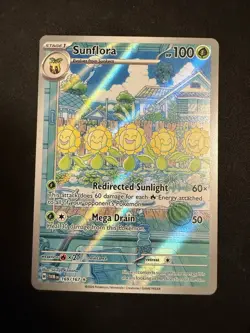 Pokemon TCG Sunflora Illustration Rare Card 169/167 Twilight Masquerade NM - Image 1