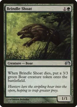 Brindle Shoat Planechase 2012 NM Green Uncommon MAGIC GATHERING CARD ABUGames - Image 1