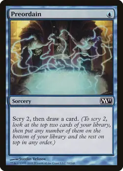 Preordain Magic 2011 / M11 NM Blue Common MAGIC THE GATHERING CARD ABUGames - Image 1
