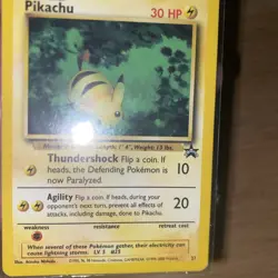 Pikachu #27 WotC Black Star Promo Vintage Pokemon TCG Card - Image 3