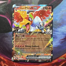 Pokemon TCG Ethans Ho-Oh EX Card Destined Rivals 039/182 Double Rare NM/M - Image 1