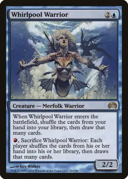 Whirlpool Warrior Planechase 2012 NM Blue Rare MAGIC GATHERING CARD ABUGames - Image 1