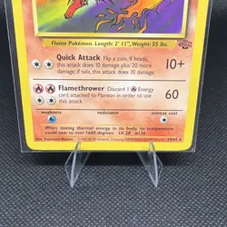 Pokemon TCG Flareon Jungle 19/64 Rare 70 HP Stage 1 1999 Wizards Regular Card - Image 3