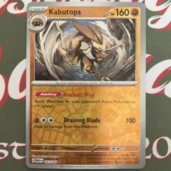Pokemon Card Kabutops Pokemon 151 Scarlet & Violet Reverse Holo 141/165 NM - Image 2