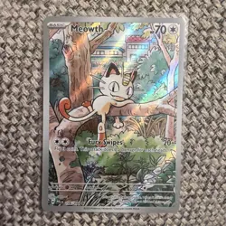Meowth 106/094 Illustration Rare Phantasmal Flames English Pokemon Card TCG - Image 1