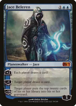 Jace Beleren Magic 2011 / M11 NM Blue Mythic Rare MAGIC MTG CARD ABUGames - Image 1