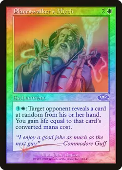 Planeswalker's Mirth FOIL Planeshift PLD White Rare MAGIC MTG CARD ABUGames - Image 1