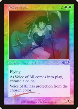 Voice Of All FOIL Planeshift HEAVILY PLD White Uncommon MAGIC MTG CARD ABUGames - Image 1