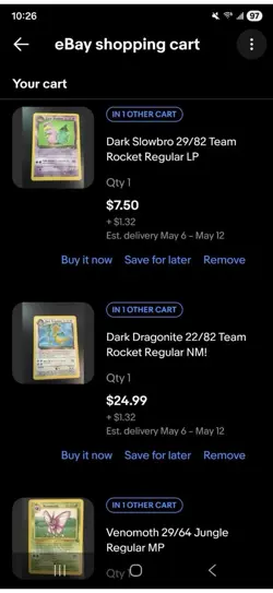 Custom Lot 10 Pokemon Cards - Image 1