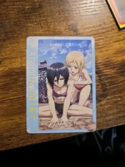 Union Arena Attack On Titan Action Point Card Mikasa(ENG) UE10BT-AOT-1-AP02 - Image 1