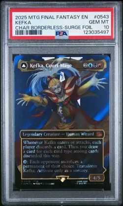 Magic MTG Kefka, Court Mage #0543 Surge Foil *GEM MINT PSA 10* Final Fantasy - Image 1
