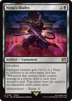 Ninja's Blades FINAL FANTASY MTG MAGIC ARTIFACT EQUIPMENT RARE - Image 1