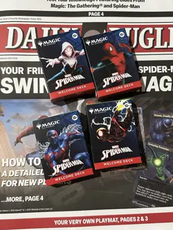 Magic the Gathering Spider-Man 2025 PAX West Welcome Deck NEAR COMPLETE Set MTG - Image 1