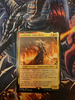MTG Sephiroth Fallen Hero Regular Commander: Final Fantasy Magic the Gathering - Image 1
