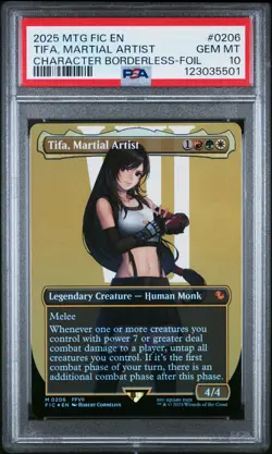 Magic MTG Tifa, Martial Artist #0206 Foil *GEM MINT PSA 10* Final Fantasy - Image 1