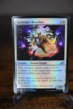 Luxknight Breacher Foil Edge of Eternities #26 CRIMPED ERROR MTG - Image 1