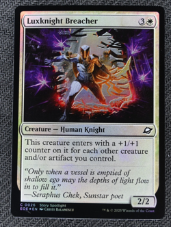 Luxknight Breacher Foil Edge of Eternities #26 CRIMPED ERROR MTG - Image 3