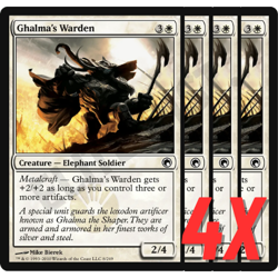 MTG Ghalma's Warden (Theros) 8/249 (NEAR MINT) (4X) - Image 1
