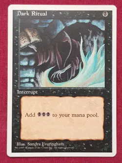 Magic The Gathering 4TH EDITION DARK RITUAL black card MTG FOURTH - Image 1