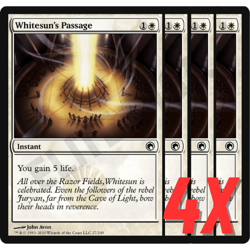 MTG Whitesun's Passage (Theros) 27/249 (NEAR MINT) (4X) - Image 1
