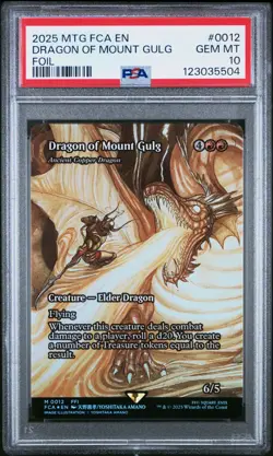 Magic MTG Dragon of Mount Gulg #0012 Foil *GEM MINT PSA 10* Final Fantasy - Image 1