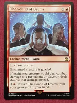 Magic The Gathering DOCTOR WHO THE SOUND OF DRUMS red card MTG - Image 1