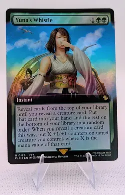 Yuna's Whistle Extended Art R Foil #126 | Final Fantasy Commander FIC | MTG - Image 1