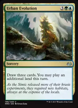 1 x Urban Evolution - Foil - Modern Masters 2017 - Heavy Play - MTG - Image 1