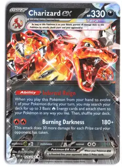 Charizard ex 125/197 Double Rare Obsidian Flames Pokemon - Image 1